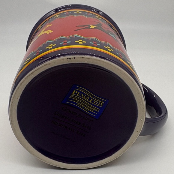 Pendleton Mills Celebrate the Horse Tribal Blanket 18oz Mug Legendary Collection - Picture 4 of 5